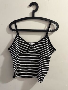 Black & White Striped Cami